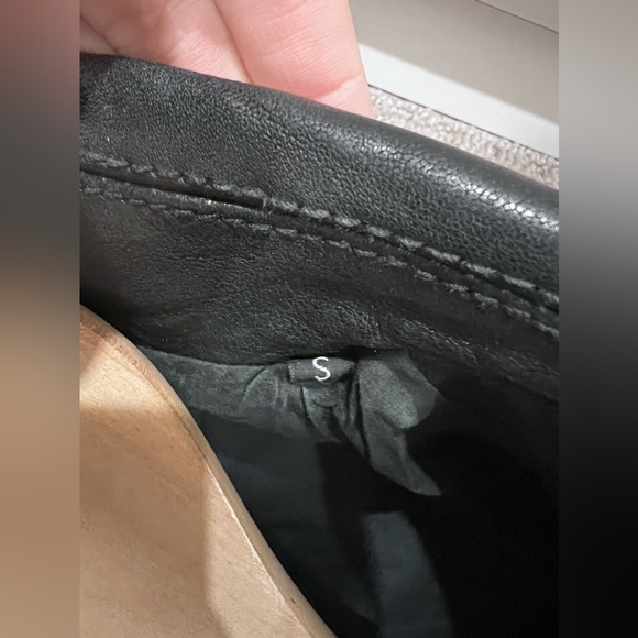 R13 black leather motorcycle jacket S - Picture 9 of 9